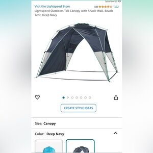 Light speed tall canopy navy